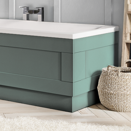 Arundel Traditional Pine Green End Bath Panel - 800mm