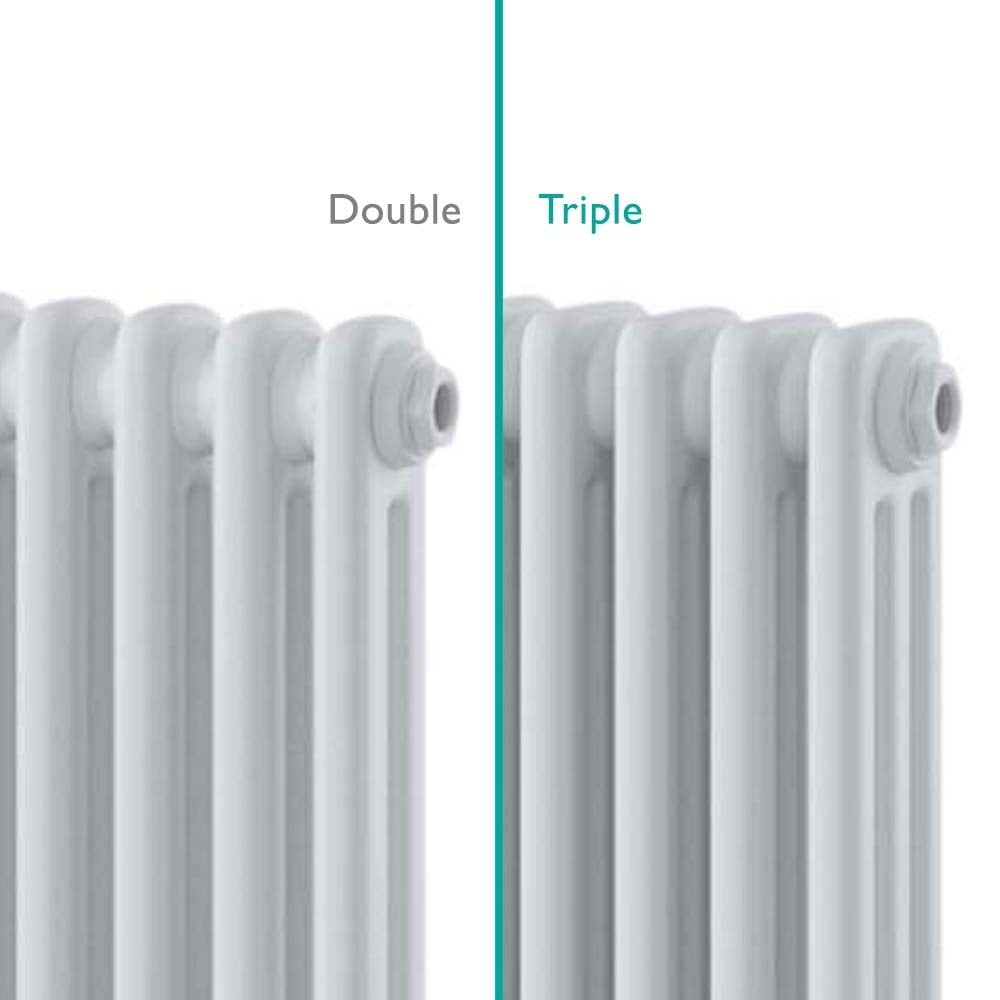 Upton White Triple Vertical Column Radiator 1800x290mm