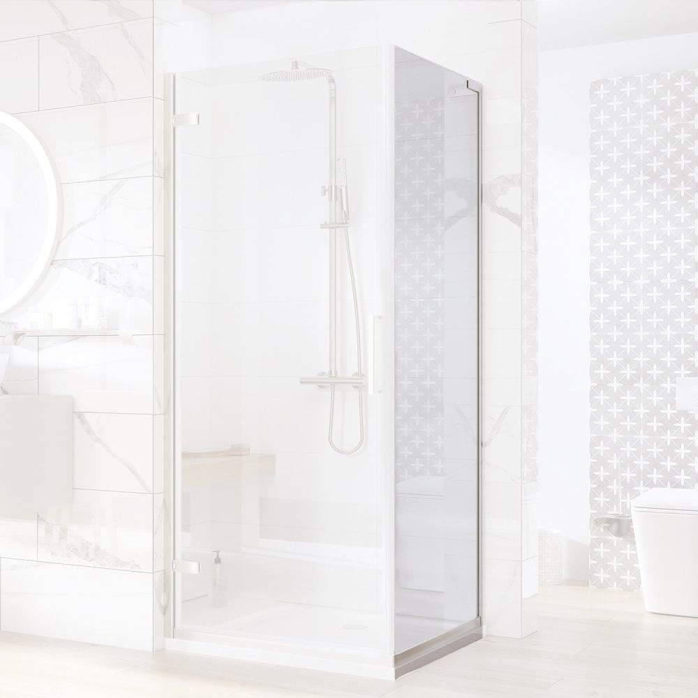 Lanka Brushed Nickel Shower Side Panel