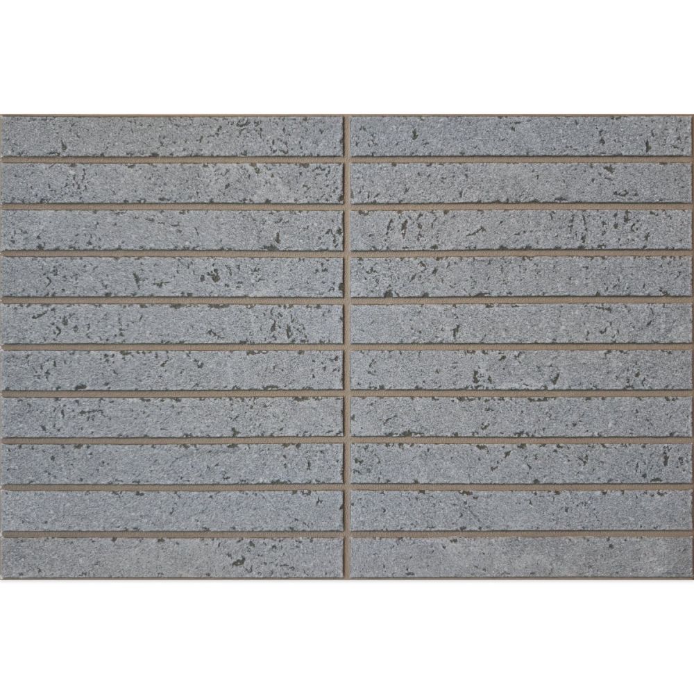 Navas Grey Matt Porcelain Stone Kitkat Tile 600x400mm