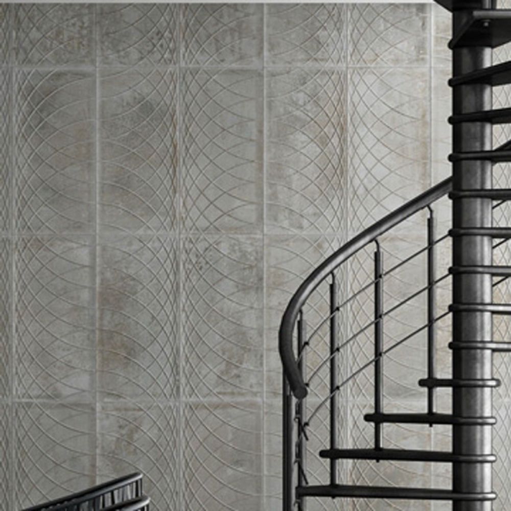 Fontana Gris Decor Porcelain Tile 450x900mm