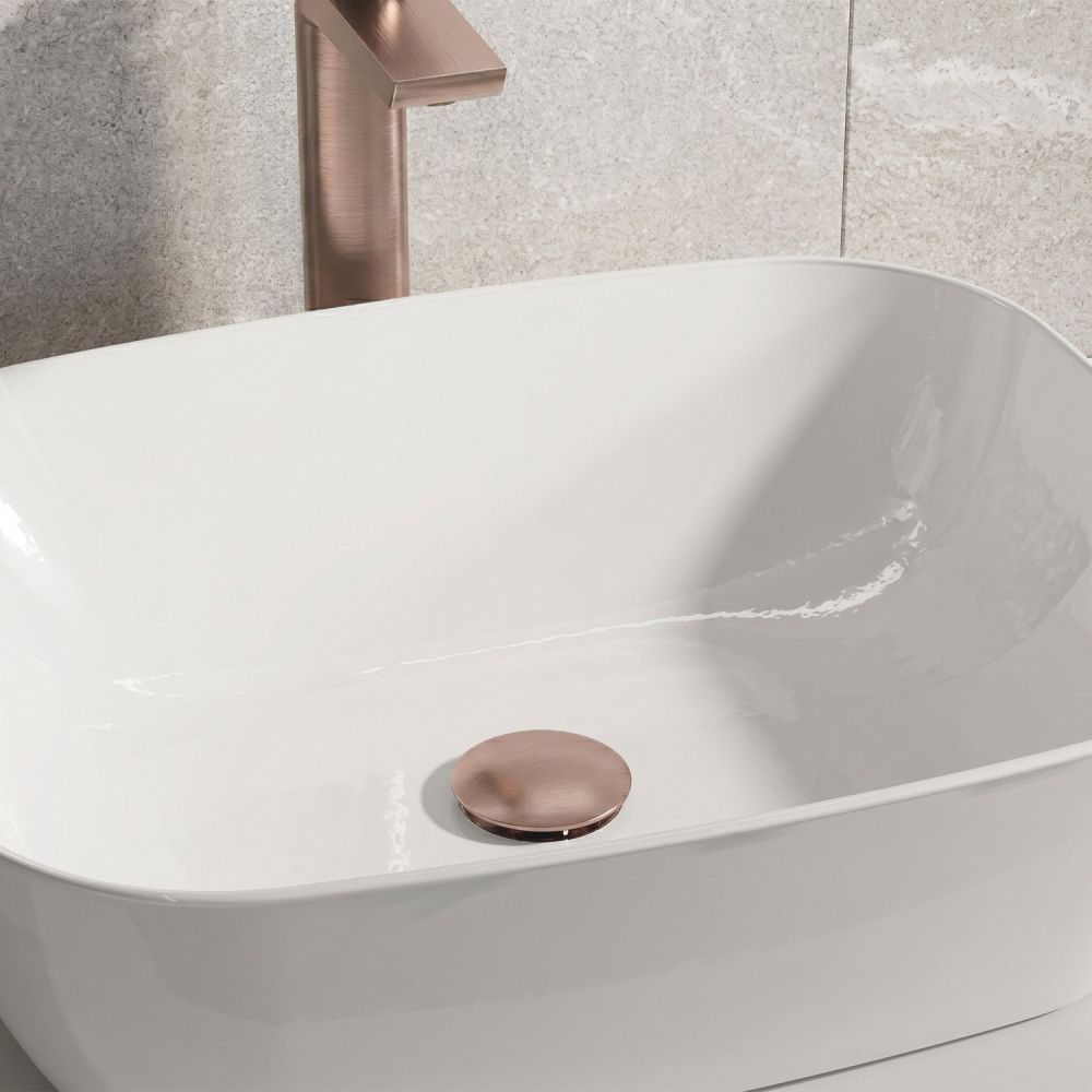 Brushed Bronze Click Clack Slotted Basin Waste