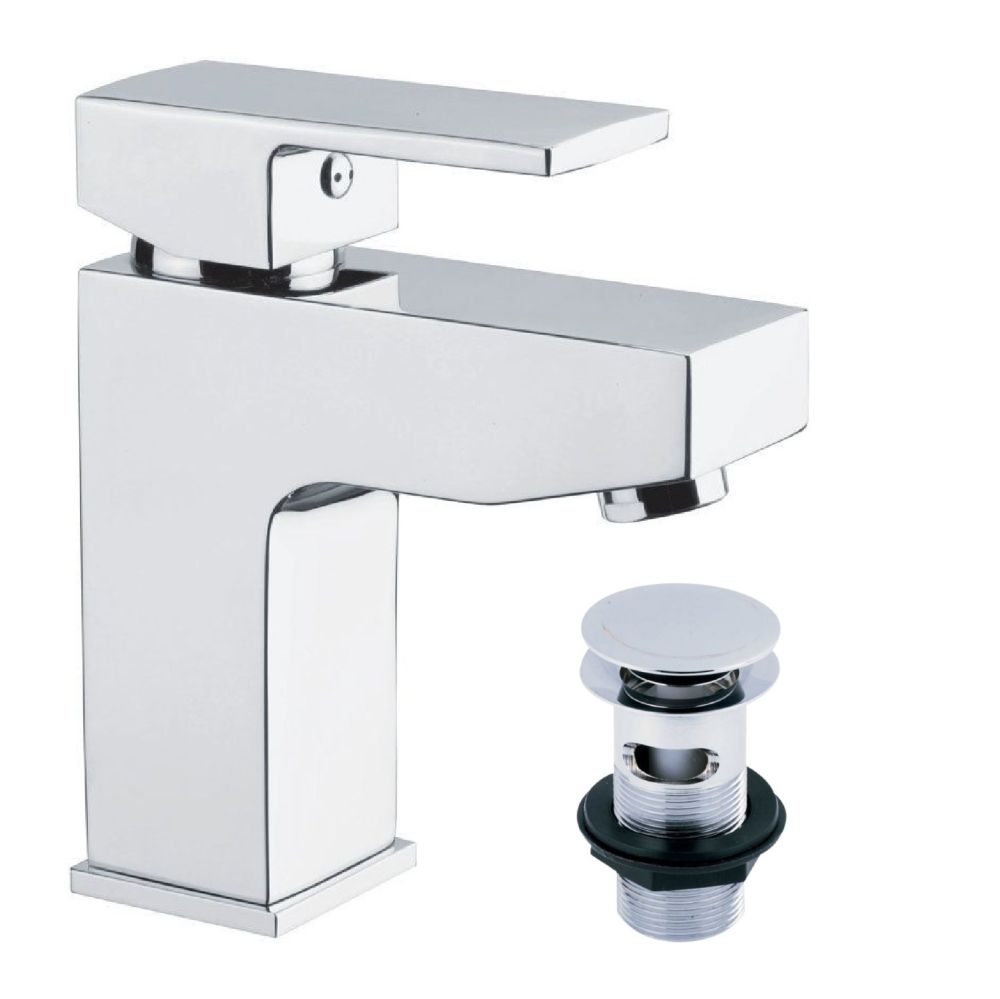 Nyland Chrome Basin Mixer Tap & Waste