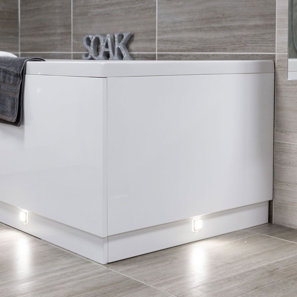 Nante Gloss White End Bath Panel 800mm
