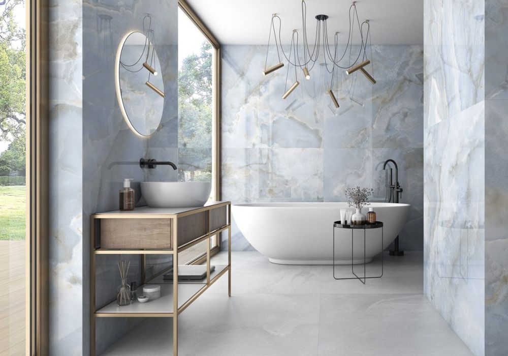 Osaka Pearl Super Polished Porcelain Tile - 600x1200mm