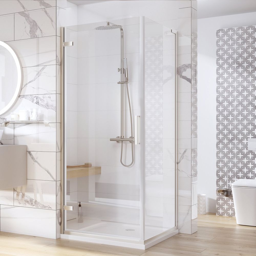Lanka Brushed Nickel Shower Side Panel