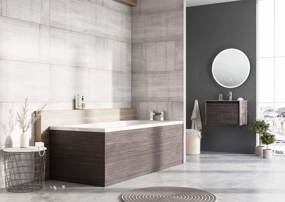 Leached Oak Front Bath Panel 1800mm