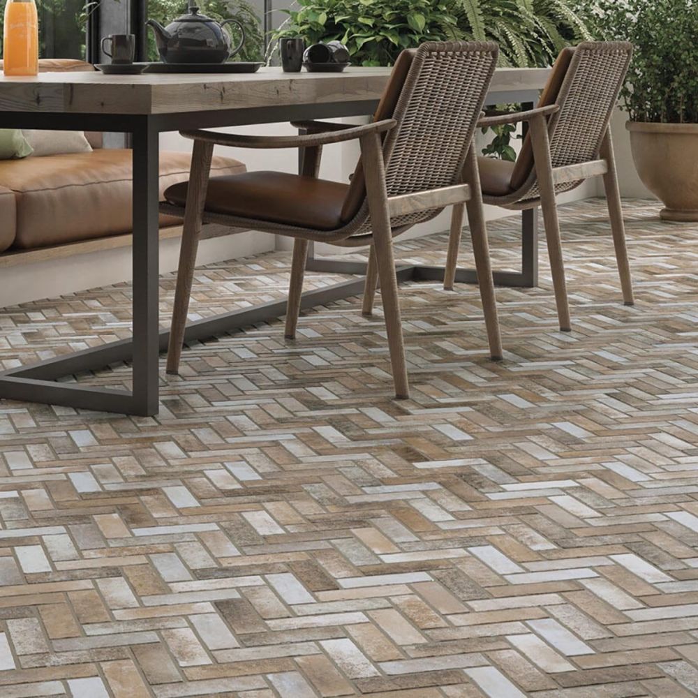Sofia Matt Mix Herringbone Tile 600x400mm