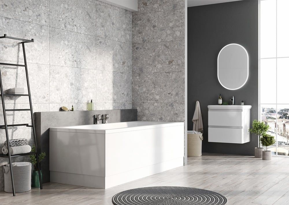 Neon Gloss White WC Unit