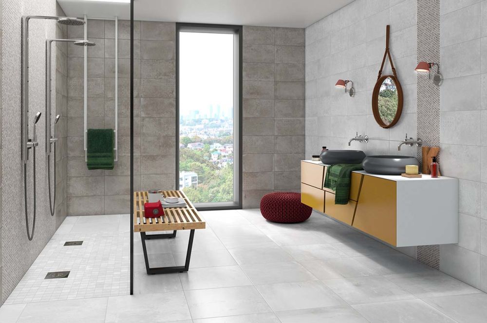 Fabrika White Cloud Patterned Ceramic Tile 250x750mm