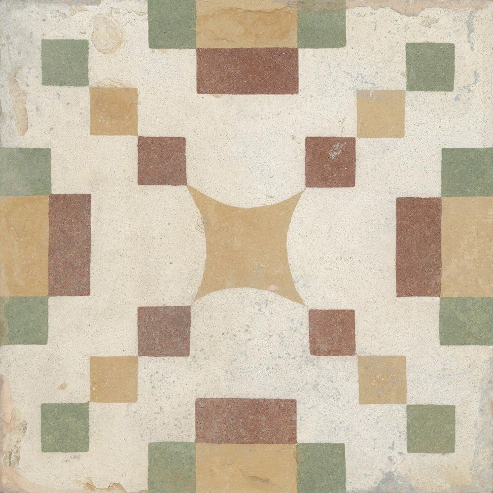 Machu Campanara Matt Porcelain Patterned Tile 223x223mm