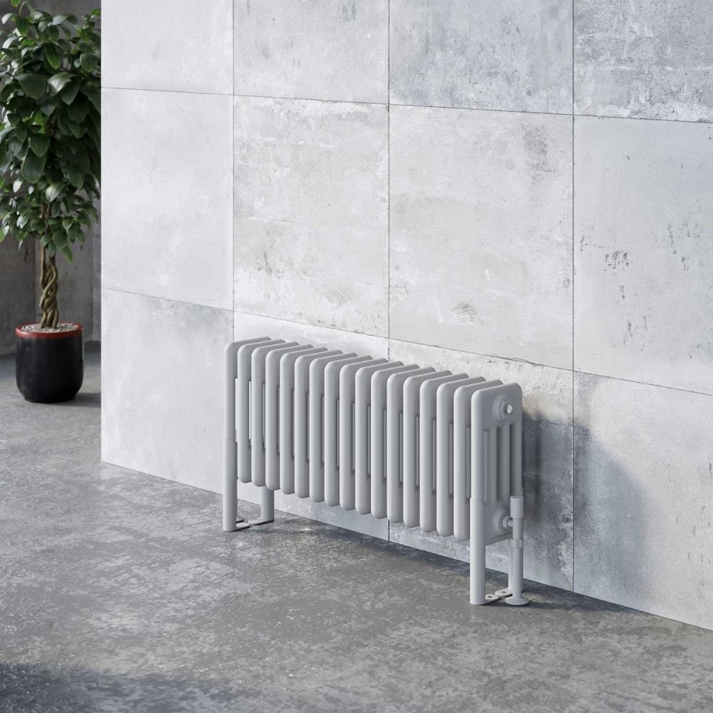 Upton White Quadruple Horizontal Column Radiator 300x785mm
