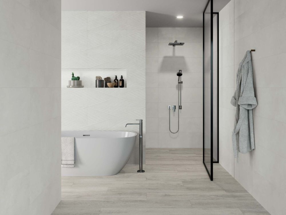 Earth Silver Decor Matt Ceramic Tile 320x900mm
