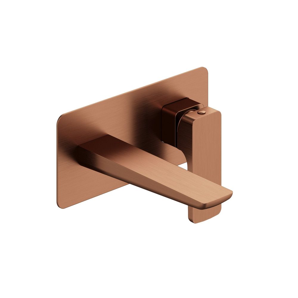 Zena Brushed Bronze Wall Mounted Basin Mixer Tap