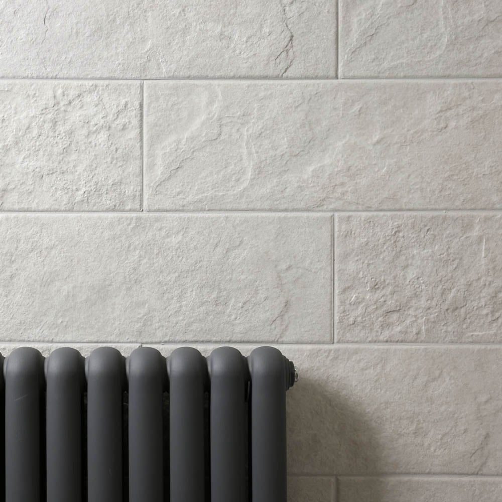 Selvino White Ceramic Tile 200x600mm