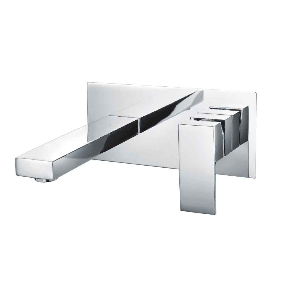 Nyland Chrome Wall Mounted Basin Mixer Tap