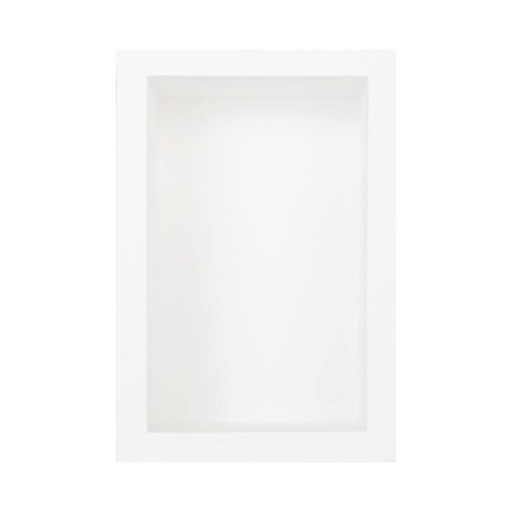 Vero White Single Shelf Recessed Shower Wall Panel Niche