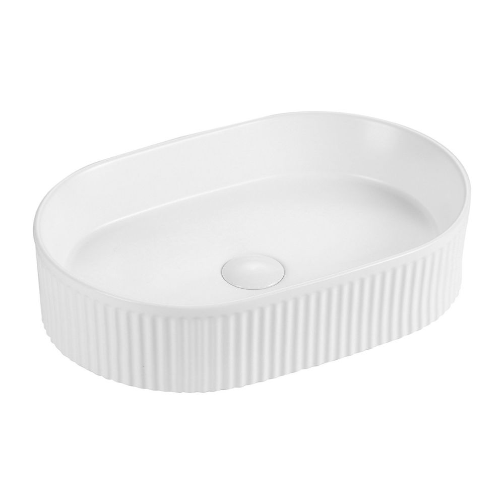 Sinda Ribbed Curved Countertop Basin