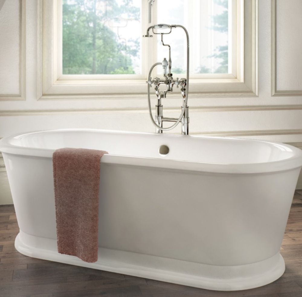 Burlington London Round Soaking Bath Tub Traditional Bathroom