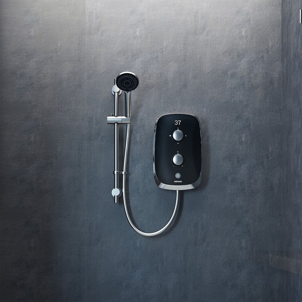 Aqualisa Ventress Midnight Black Electric Shower 10.5kW