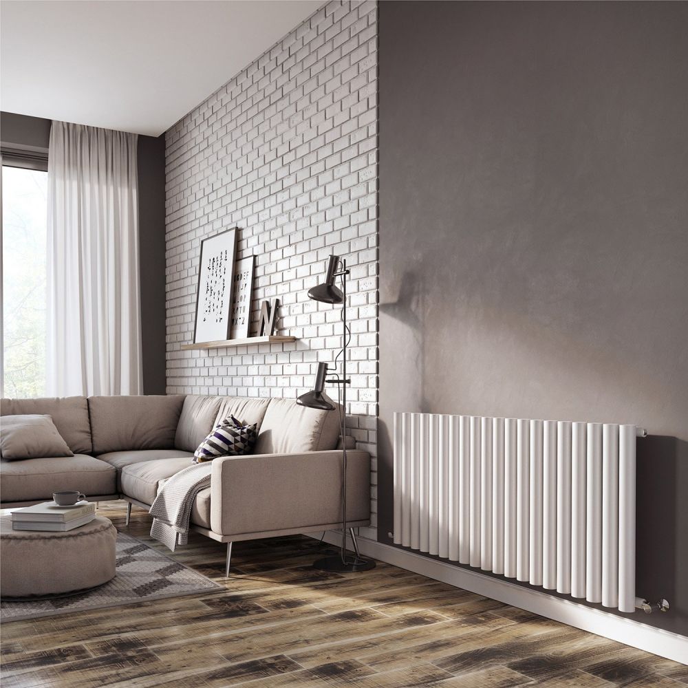 Utah White Vertical Radiator - 600x1180mm