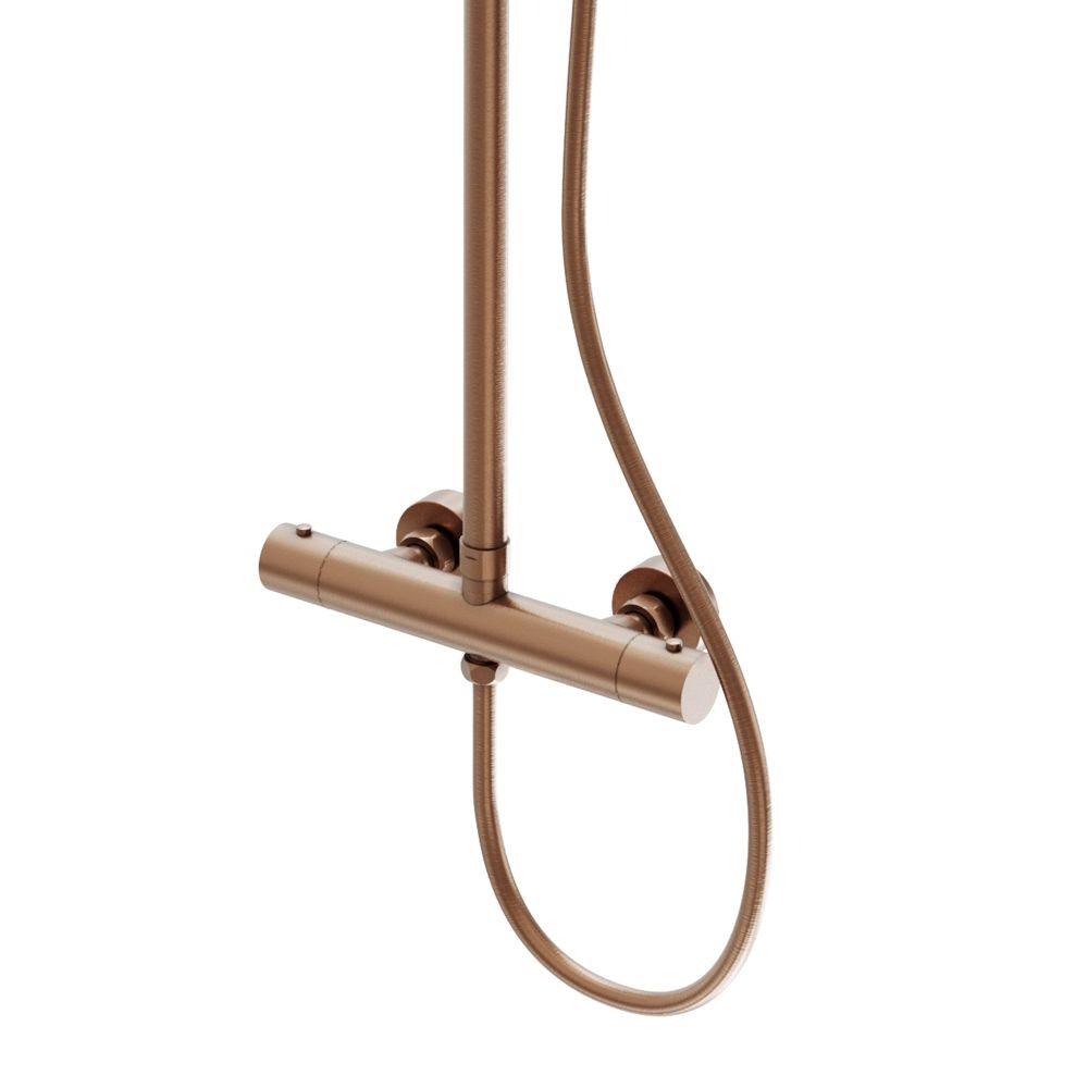 Elora Brushed Bronze Thermostatic Bar Valve