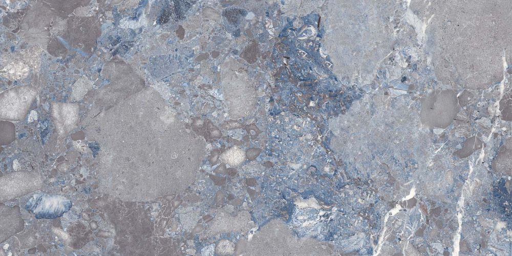Stevenage Blue Gloss Porcelain Tile 600x1200mm