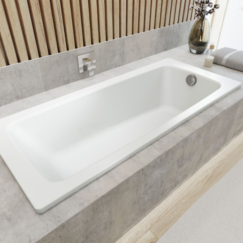 Kaldewei Cayono Single Ended Steel Enamel Bath 2TH 1700x700mm
