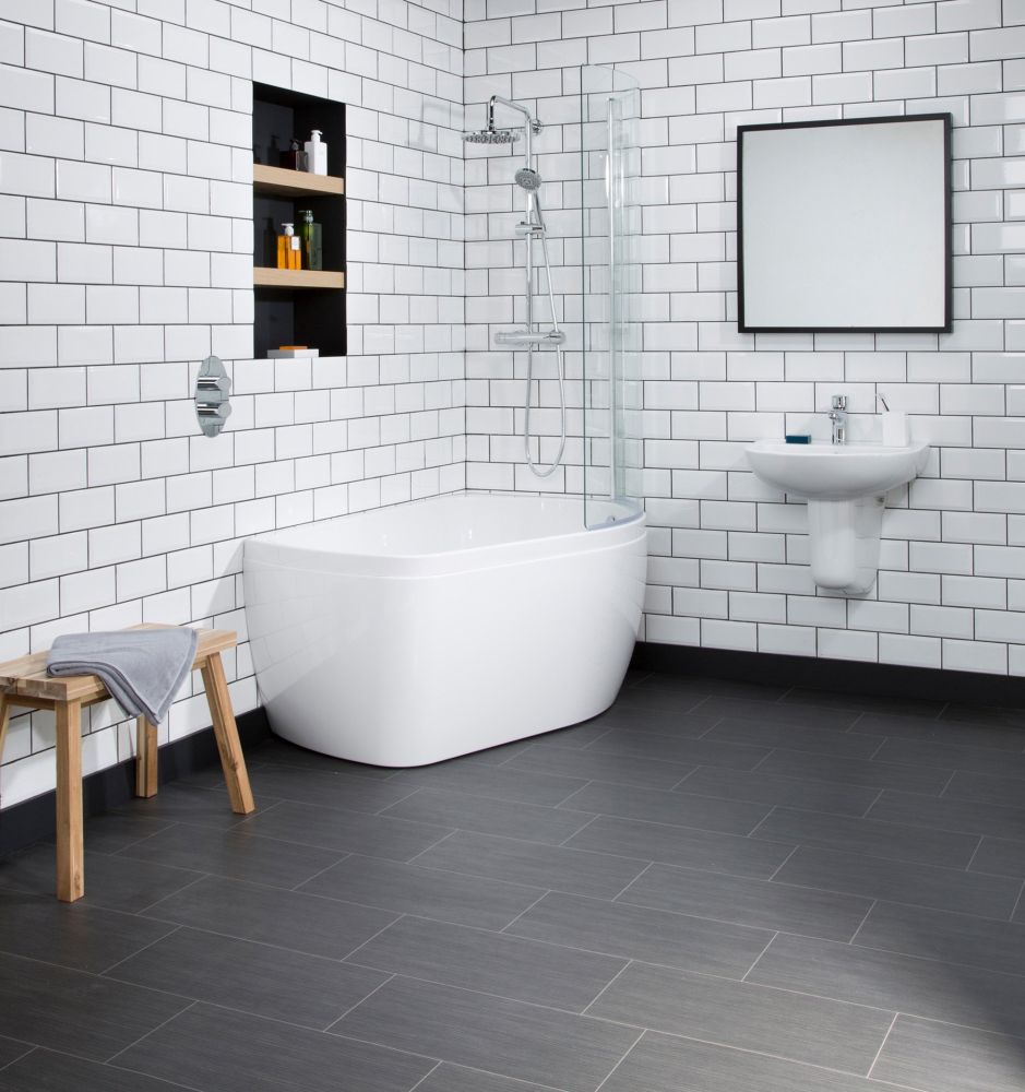 Carron Profile Shower Bath Right Hand Curved Bath Panel