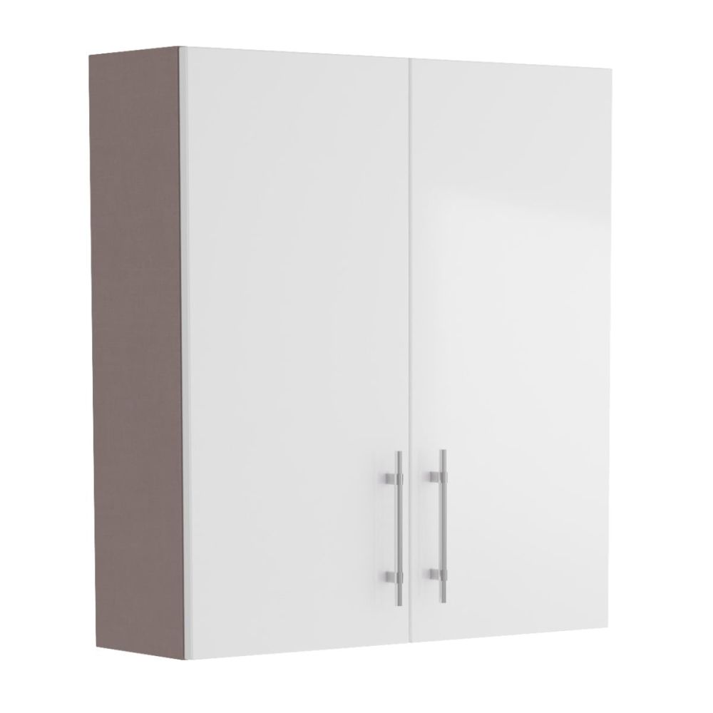 Surrey White Gloss Double Door Fitted Furniture Cabinet 600mm