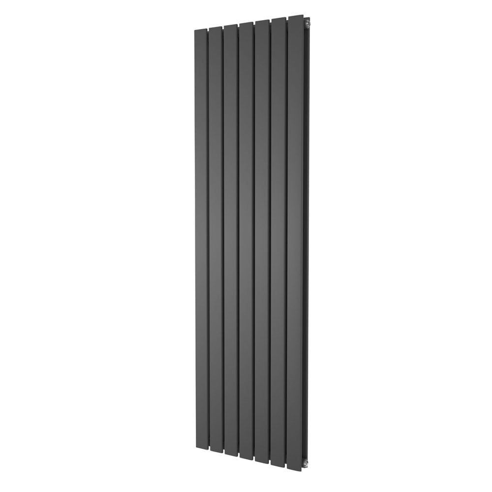 Perth Grey Double Vertical Flat Panel Radiator 1600x475mm
