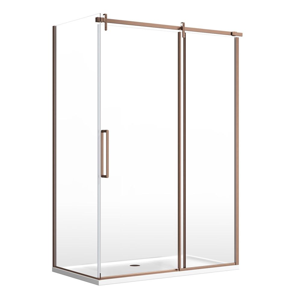 Ryland Brushed Bronze Shower Side Panel