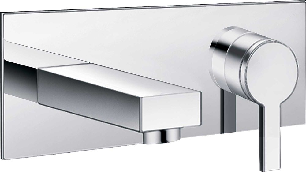Samu Chrome Wall Mounted Basin Mixer Tap