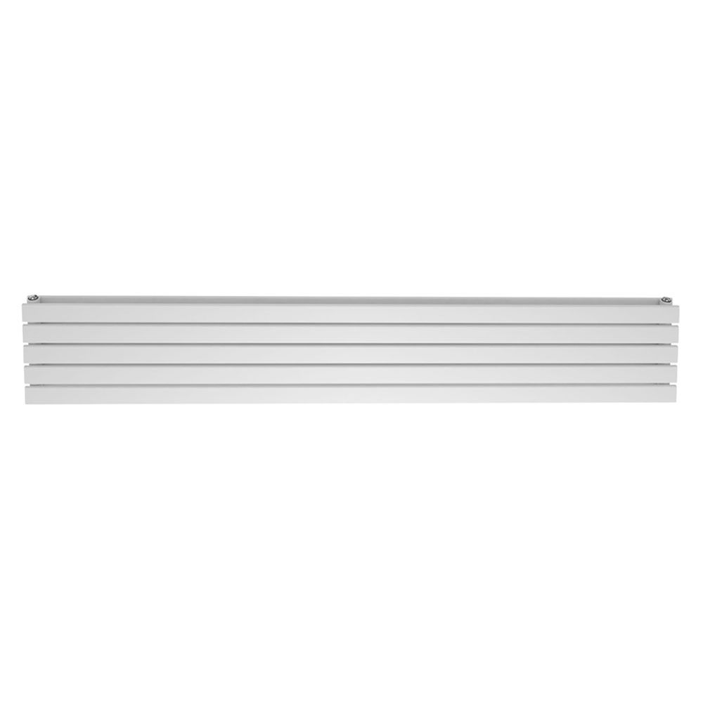 Perth White Double Horizontal Flat Panel Radiator 340x1800mm