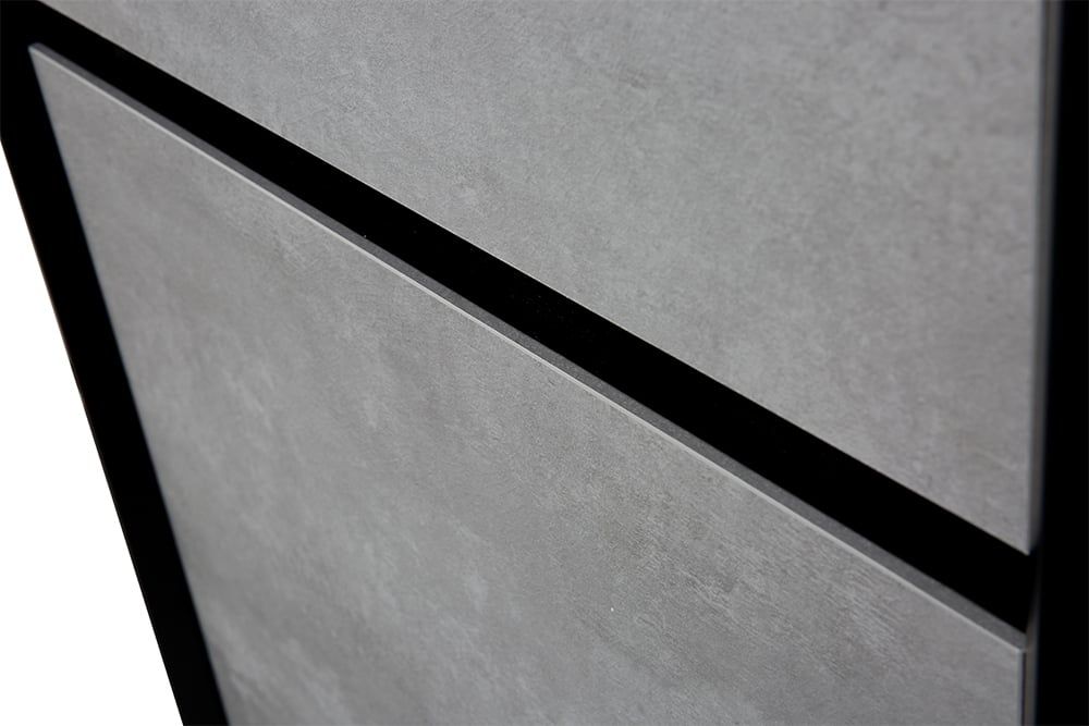 Snowdon Black and Concrete WC Unit