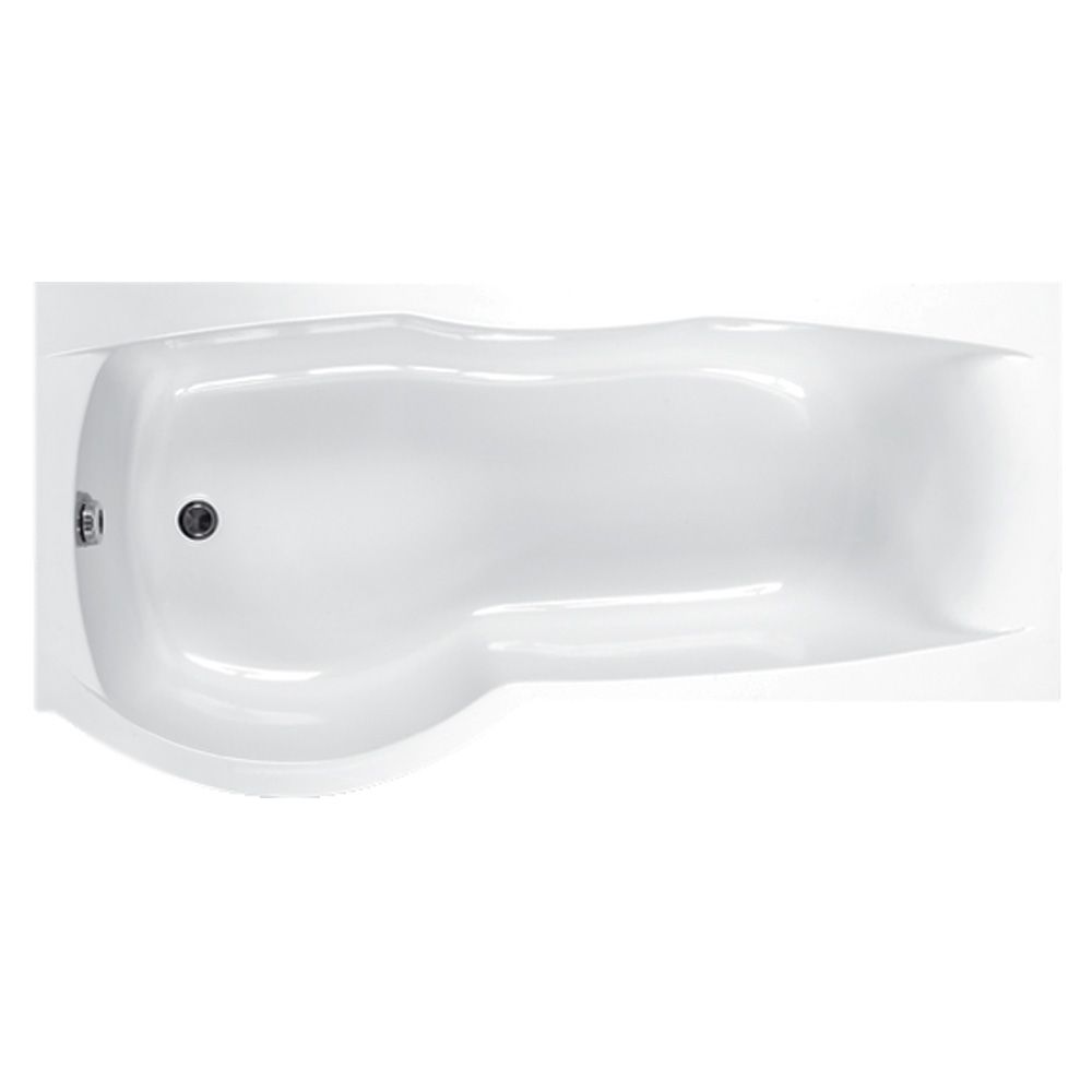 Carron Sigma Left Hand Carronite P-Shape Shower Bath 1800x750-900mm