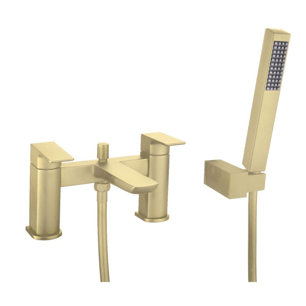 Zena Brushed Gold Bath Shower Mixer Tap