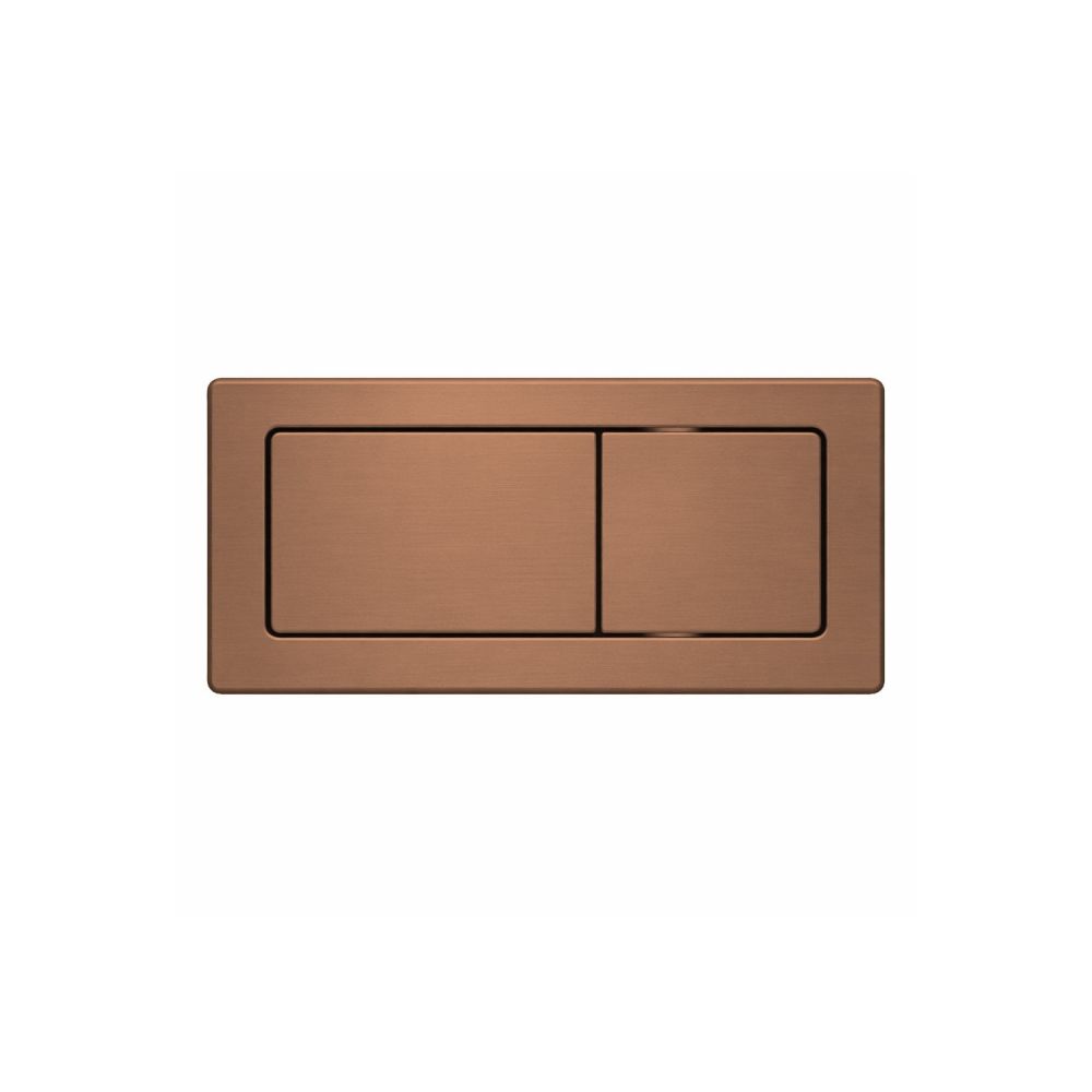 Esk Rectangular Push Button Brushed Bronze