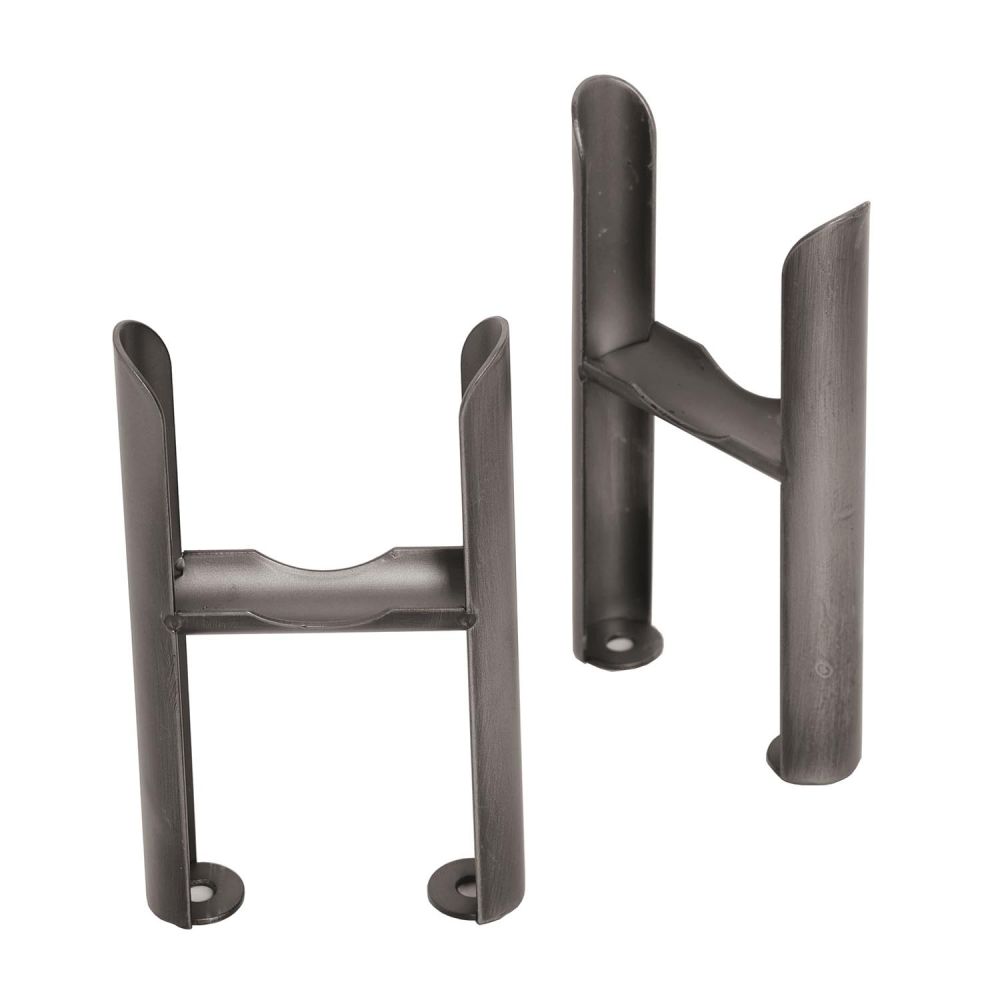 Clement Raw Metal Pair of Triple Column Radiator Feet