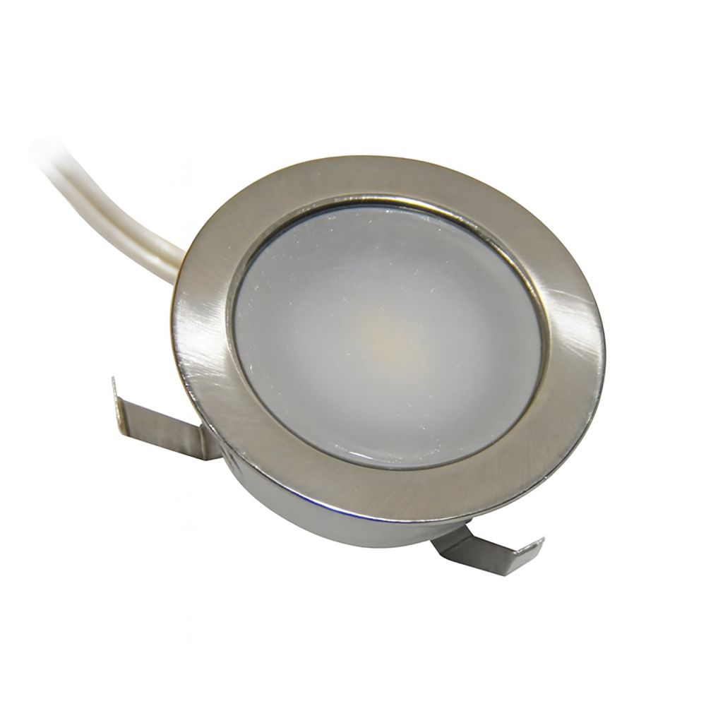 5 Light Round LED Chrome Plinth Kit