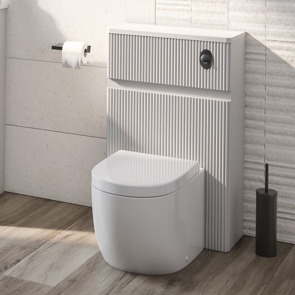 Wish Ribbed White WC Unit