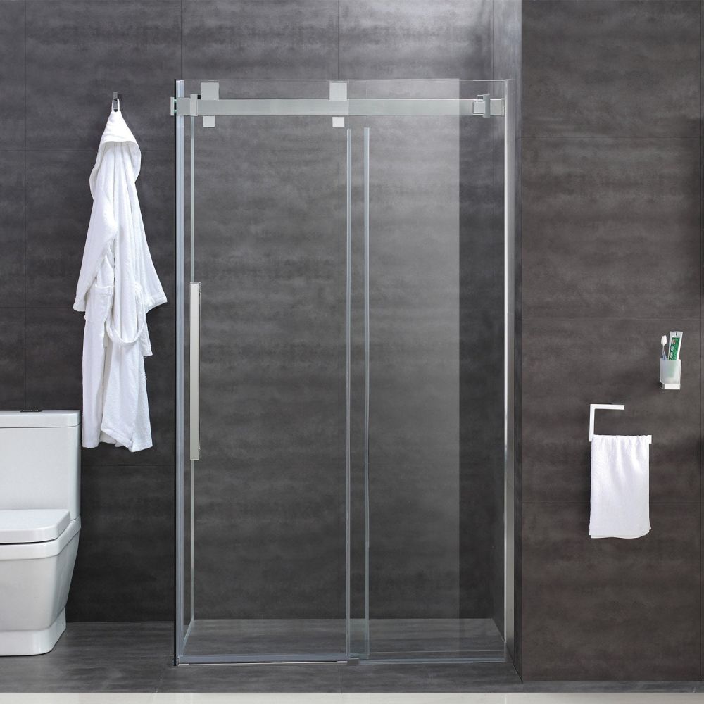 Solet Chrome Sliding Shower Door 1200mm