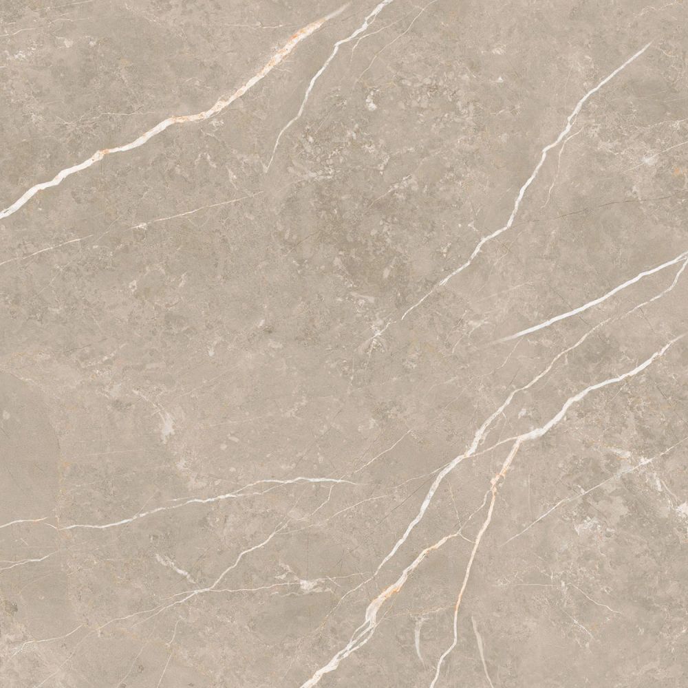 Enigma Greige Polished Porcelain Tile - 600x600mm