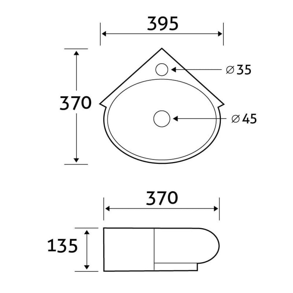Curve Corner Basin spec