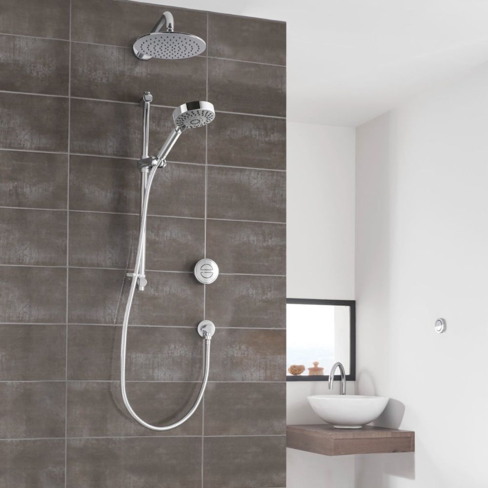 Aqualisa Hugo Smart Digital Shower Concealed with Adjustable and Fixed Wall Head Gravity Pumped
