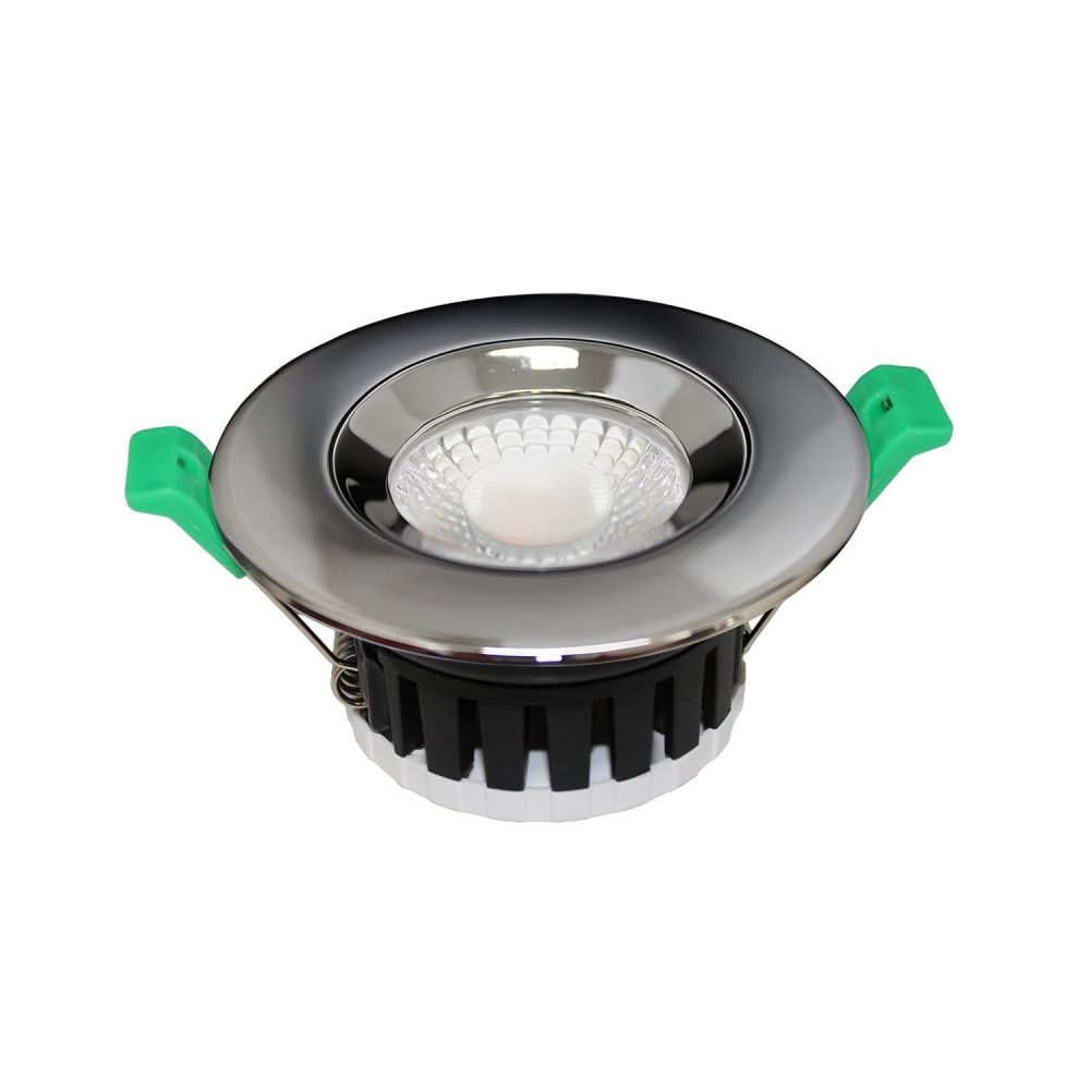 Vega Chrome IP65 Fire-Rated Fixed LED Smart Downlight
