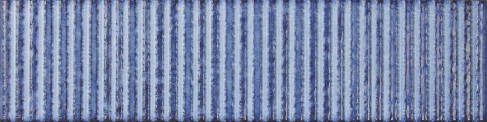 Canillo Blue Gloss Ceramic Brick Tile 300x75mm