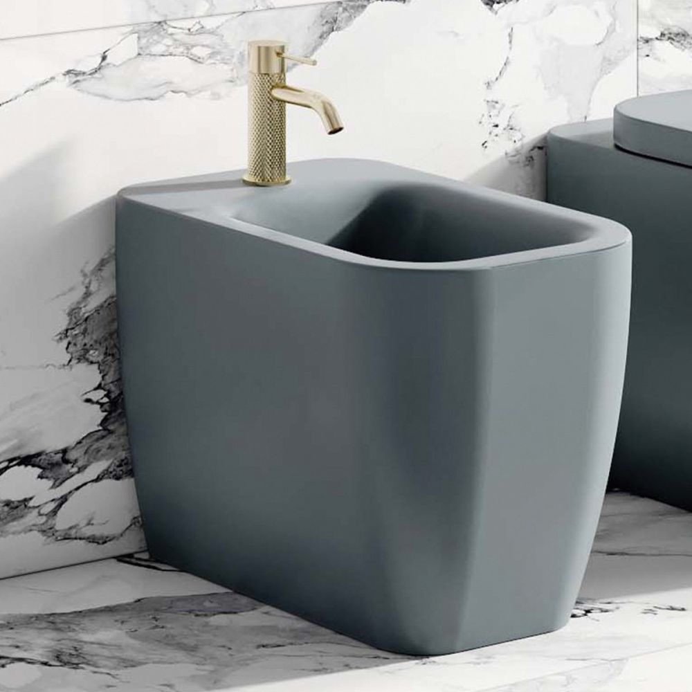 Micheli Matt Grey Back to Wall Bidet