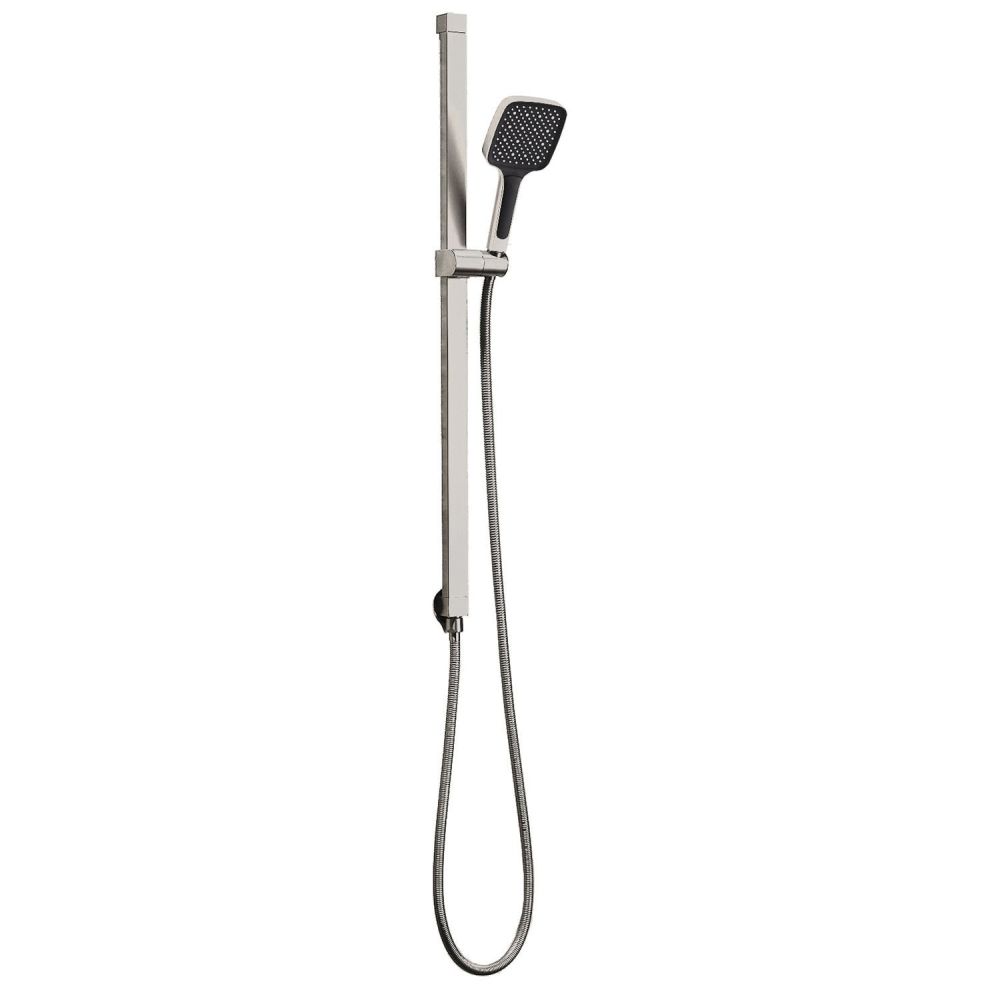 Flint Double Outlet Concealed Valve Shower Pack with Slide Rail & Showerhead - Brushed Nickel