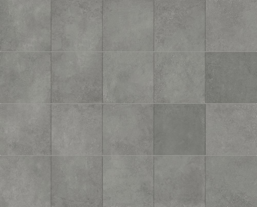 Hamburg Grey Matt Porcelain Tile 600x600mm